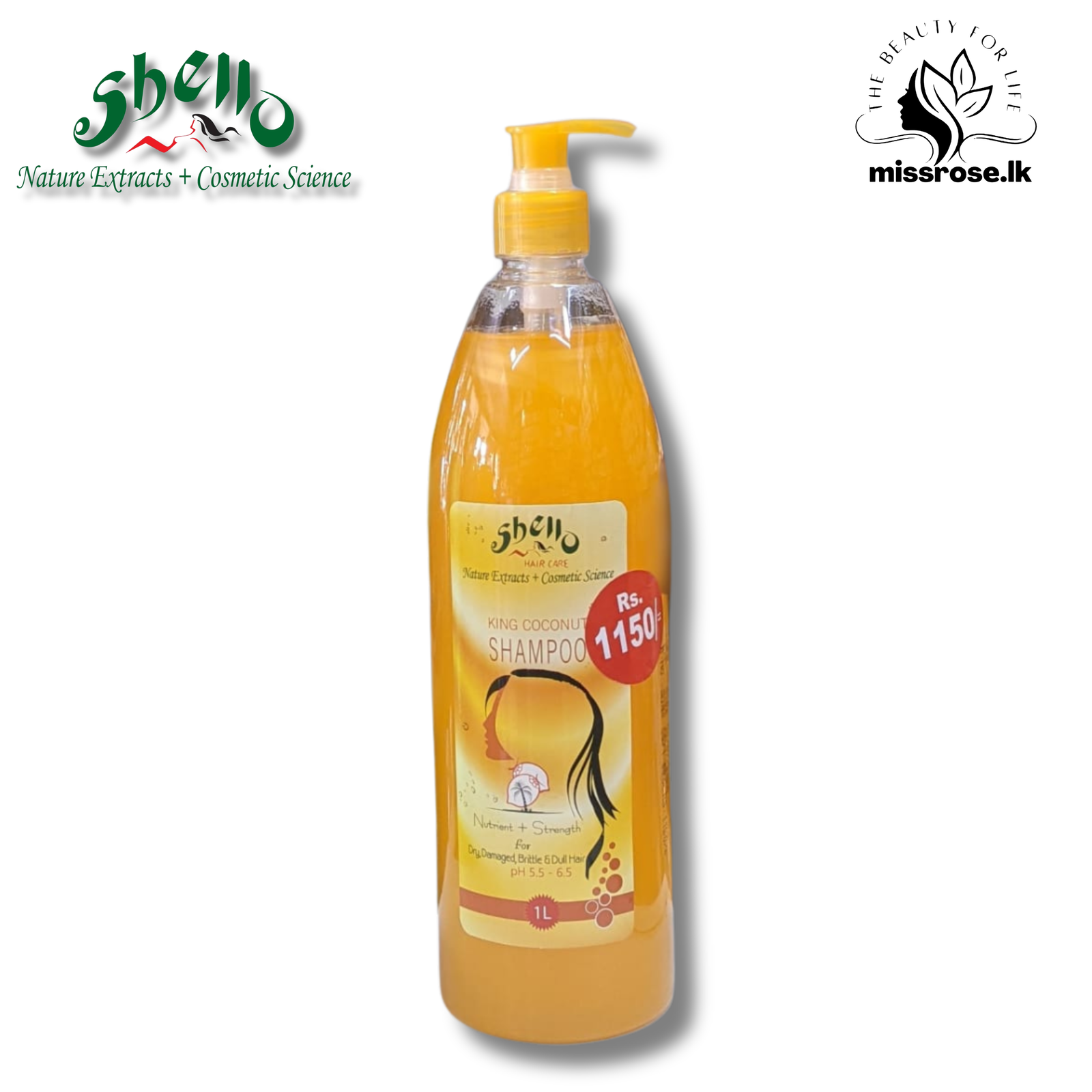 Shello King Coconut Shampoo 1L - Missrose.lk