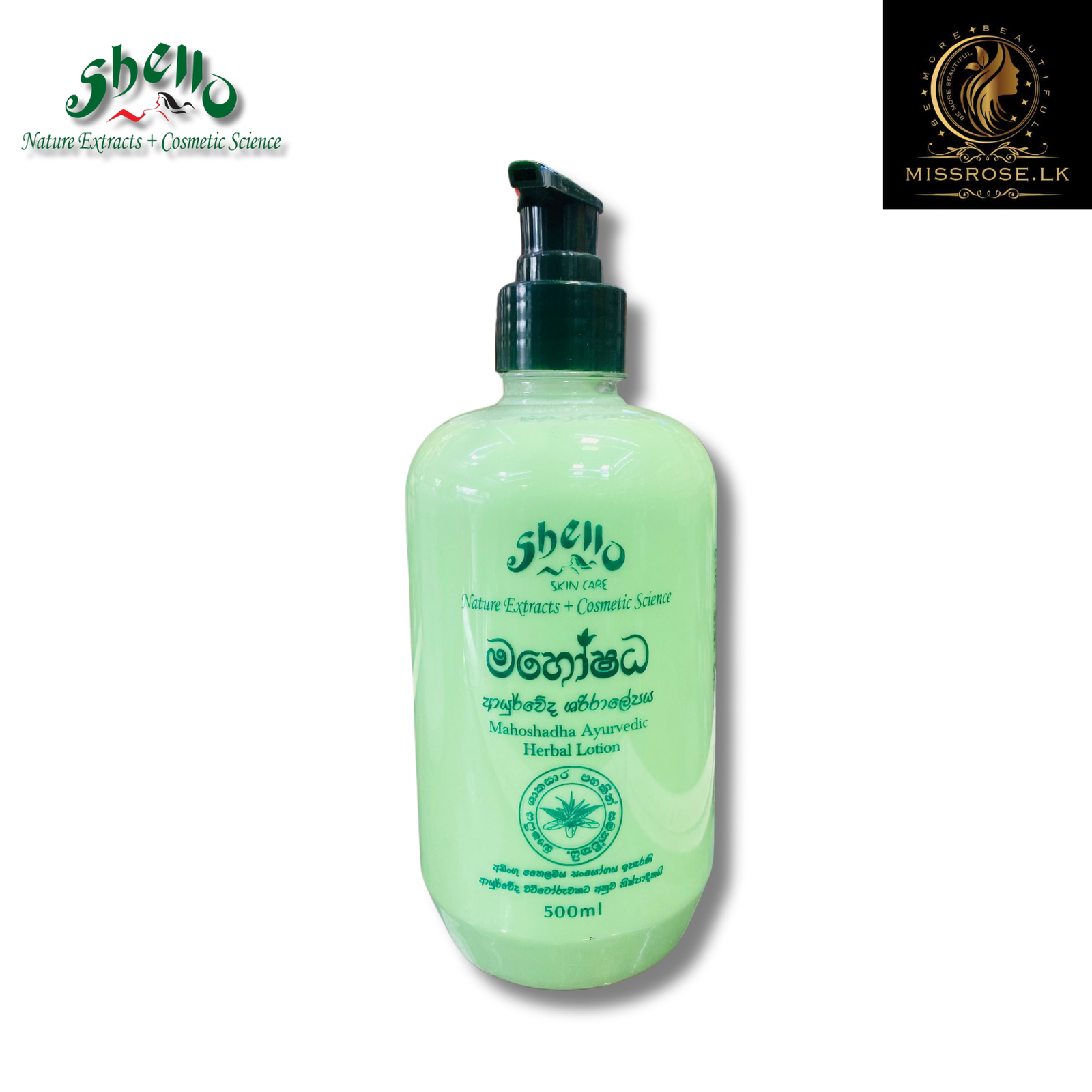 Shello Mahoshadha Ayurvedic Herbal Lotion 500ml - Missrose.lk
