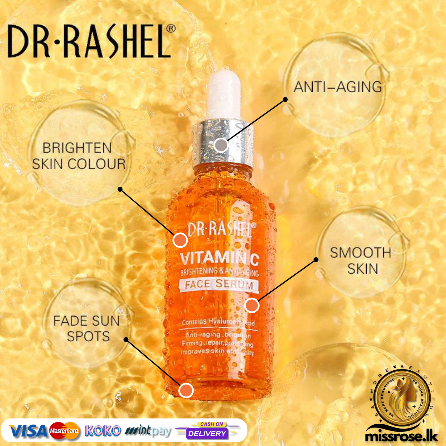 Dr.Rashel Vitamin C Brightening & Anti Aging Face Serum - 50ml