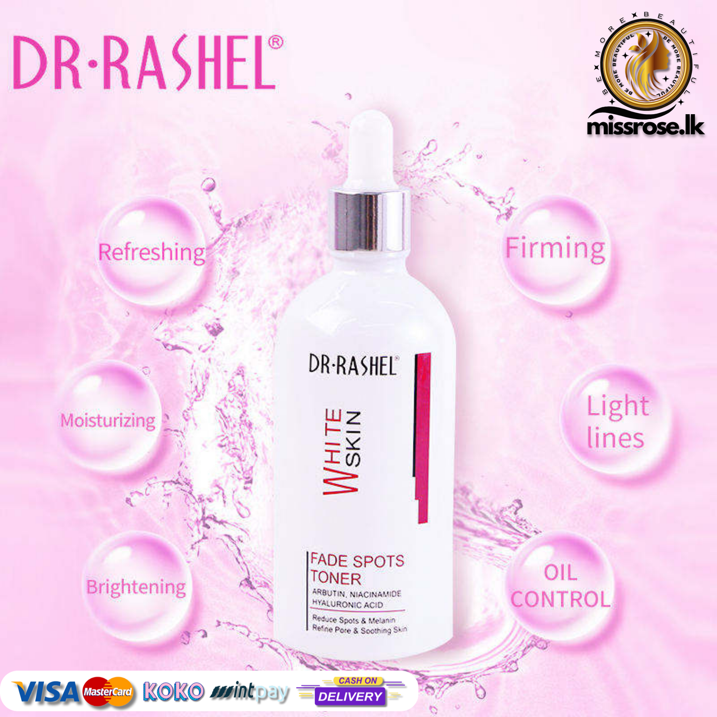 Dr.Rashel Whitening Fade Spots Serum For White Skin - 50ml