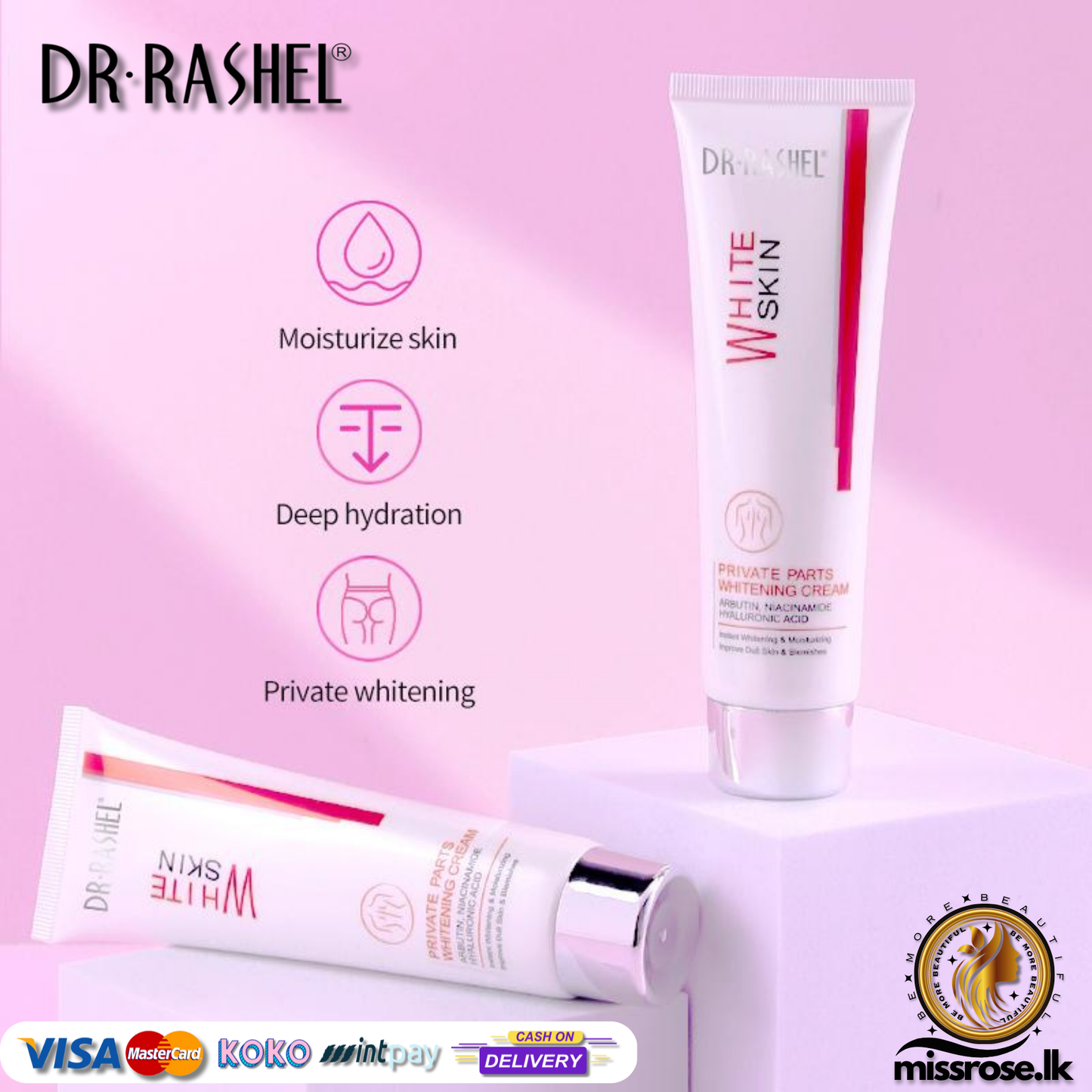 Dr.Rashel White Skin Private Parts Whitening Cream 100g