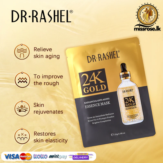 Dr.Rashel 24K Gold Radiance & Anti-Aging Essence Mask 5 pieces