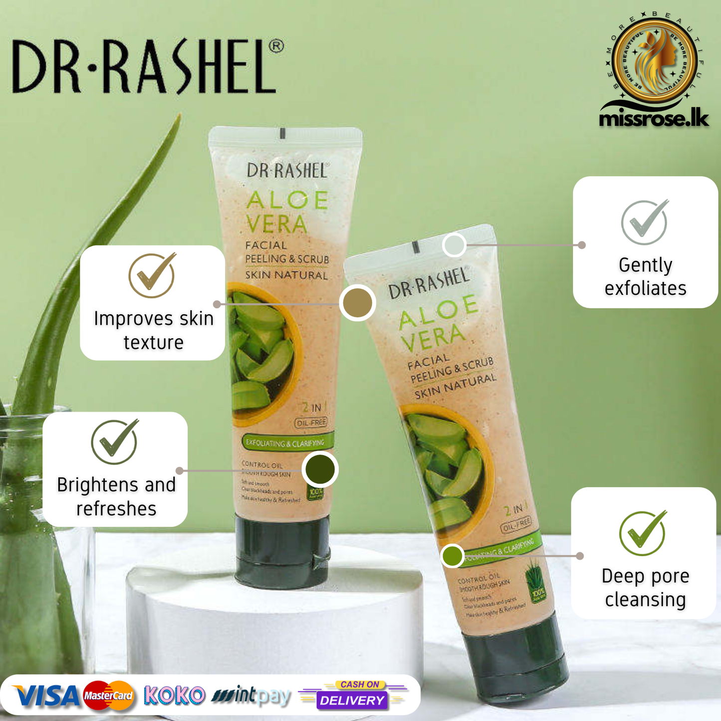 Dr. Rashel Aloe Vera Facial Peeling & Scrub