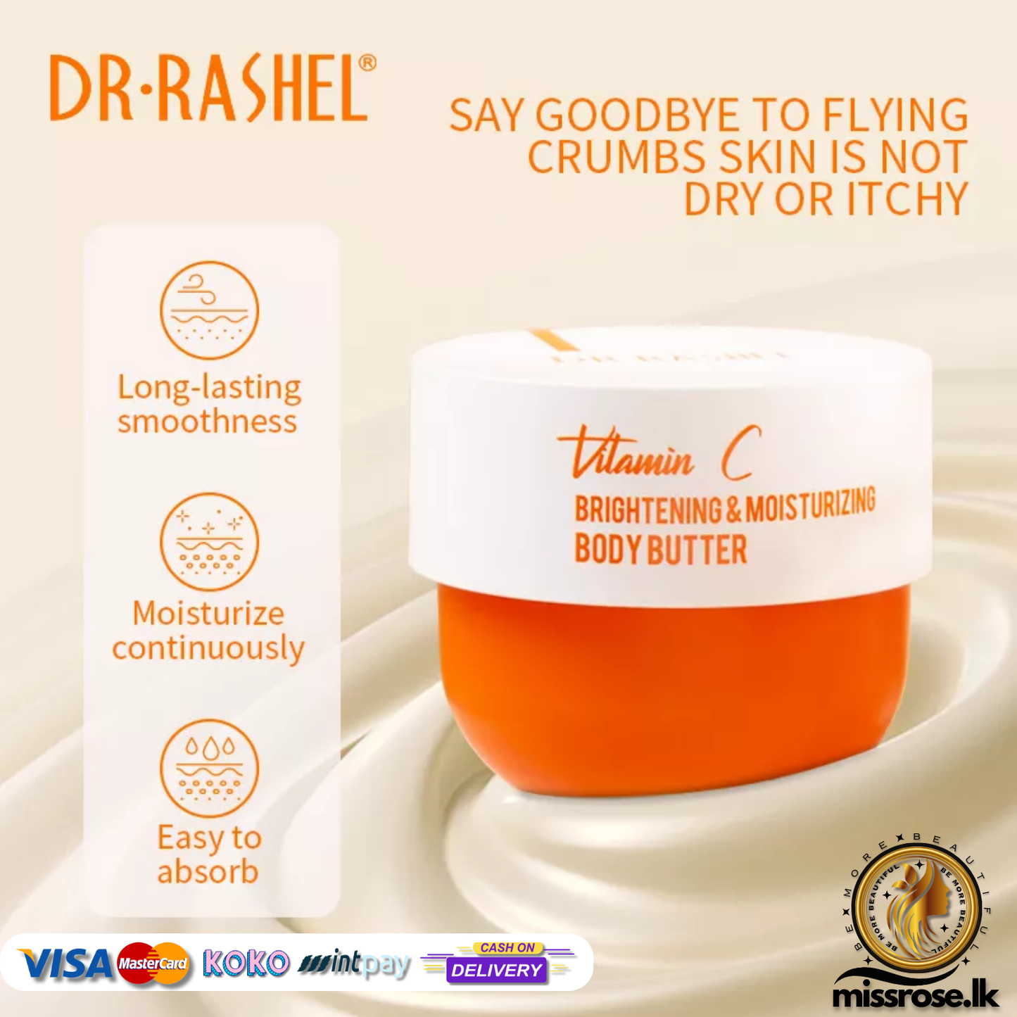 Dr. Rashel Vitamin C Brightening & Moisturizing Body Butter