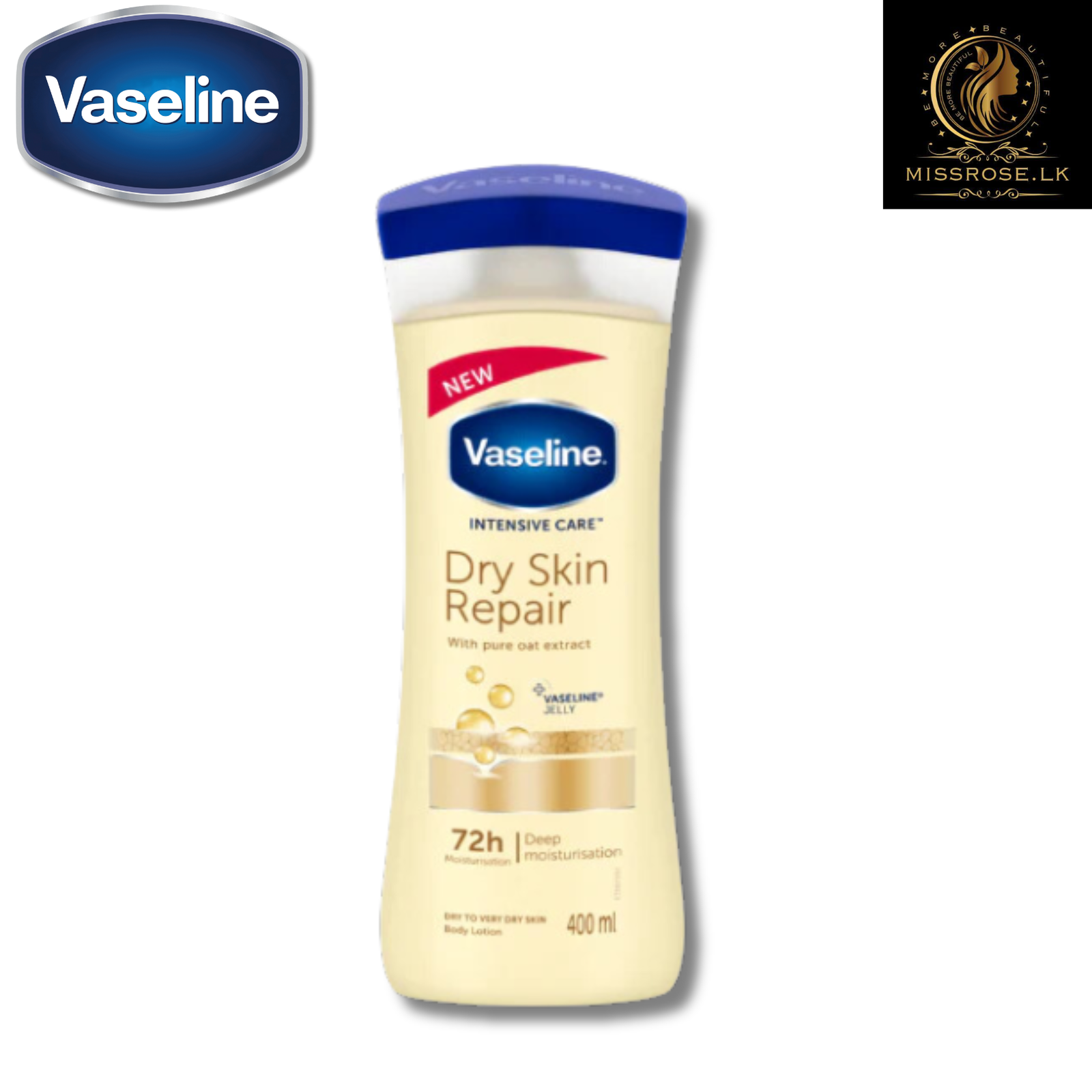 Vaseline Intensive Care Dry Skin Repair Moisturizing Body Lotion 625ml - Missrose.lk