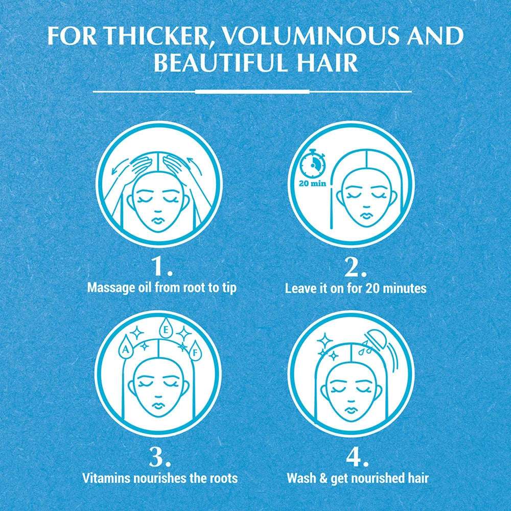 Vatika Naturals Coconut Enriched Hair Oil for Volume and Thickness - Missrose.lk