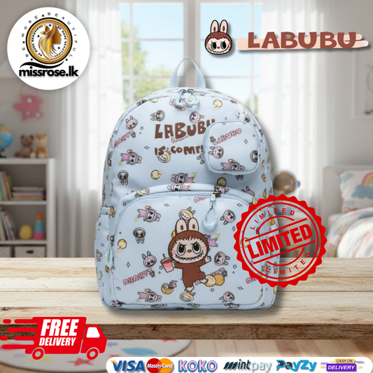 Labubu  Backpack Blue