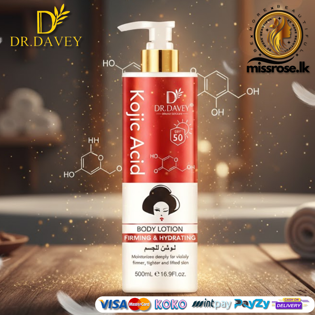 Dr. Davey SPF 50 Kojic Acid Body Lotion Firming Hydrating Moisturizing