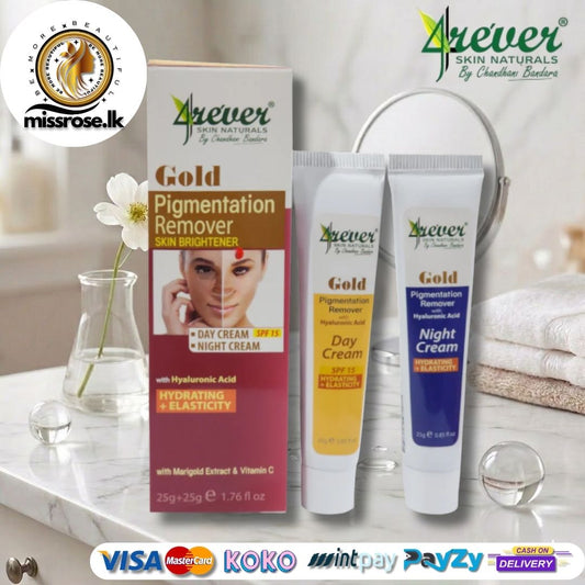 4rever Gold Pigmentation Remover Skin Brightener (Day Cream + Night Cream) - 25g