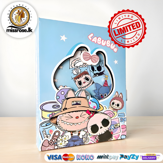 Labubu Lock Diary – Blue Edition