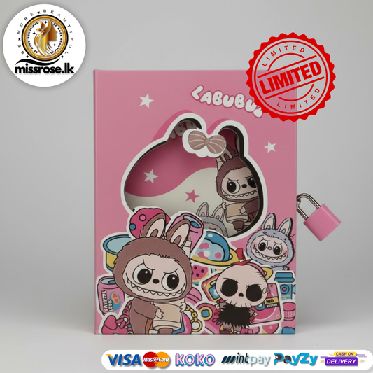 Labubu Lock Diary – Pink Edition