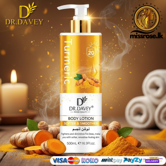 Dr. Davey Turmeric Body Lotion Whitening and Moisturizing Softer Smooth
