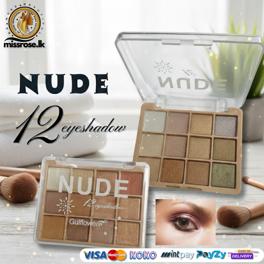 GULFLOWER Nude 12 Eyeshadow Palette
