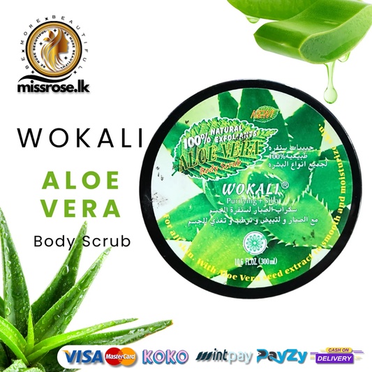 Wokali Aloe Vera Body Scrub 300ml