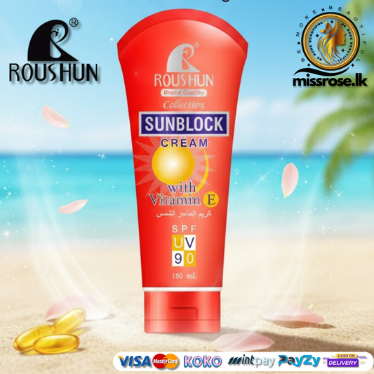 Roushun Sunblock Cream with Vitamin E SPF 90