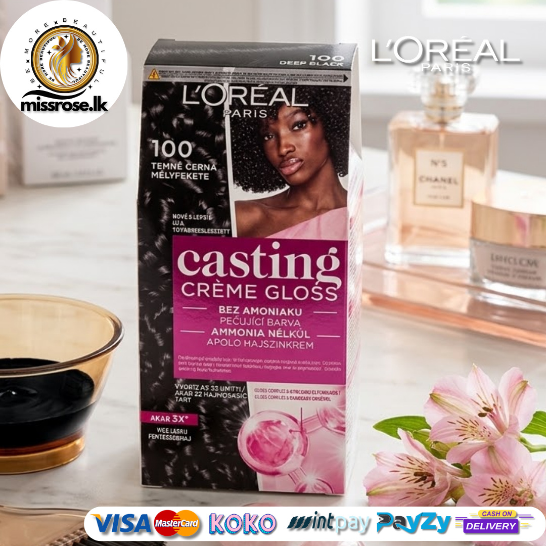 Loreal Paris Casting hair color - dark black 100