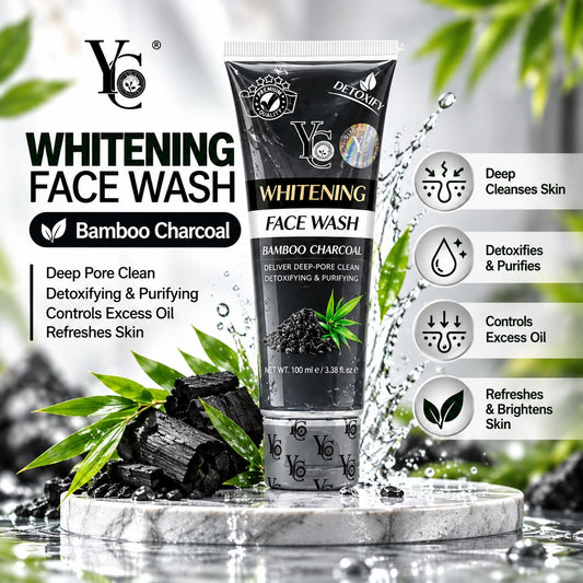 YC Whitening Bamboo Charcoal Face Wash 100ml