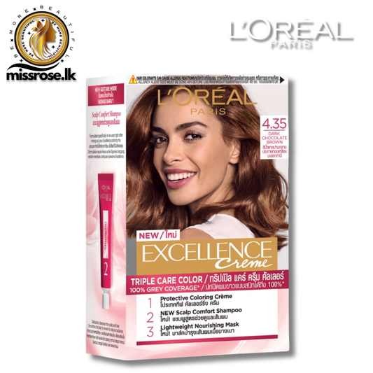 L’Oréal Paris Excellence Crème 4.35 — Dark Chocolate Brown