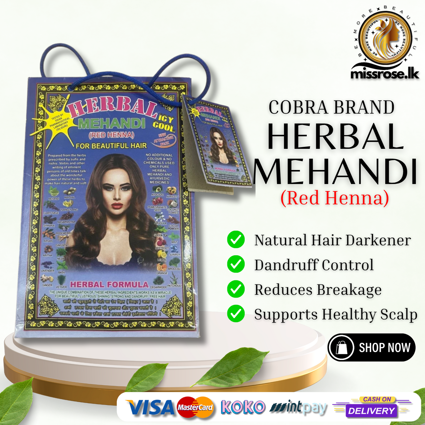 Cobra Herbal Mehandi Red Henna 150g