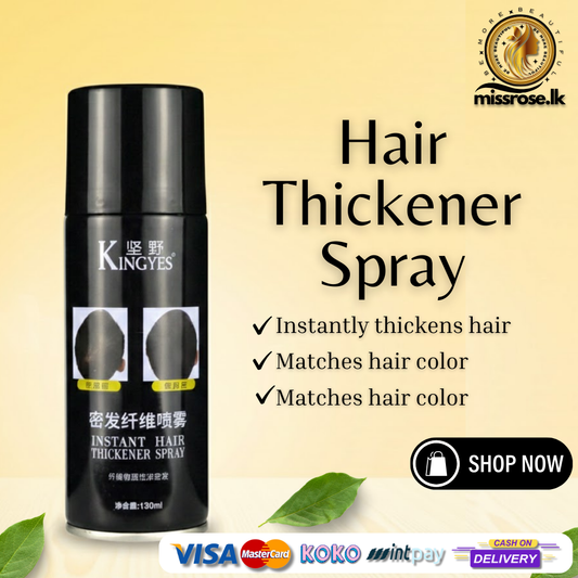 Kingyes Instant Hair Thickener Spray (Light Brown)