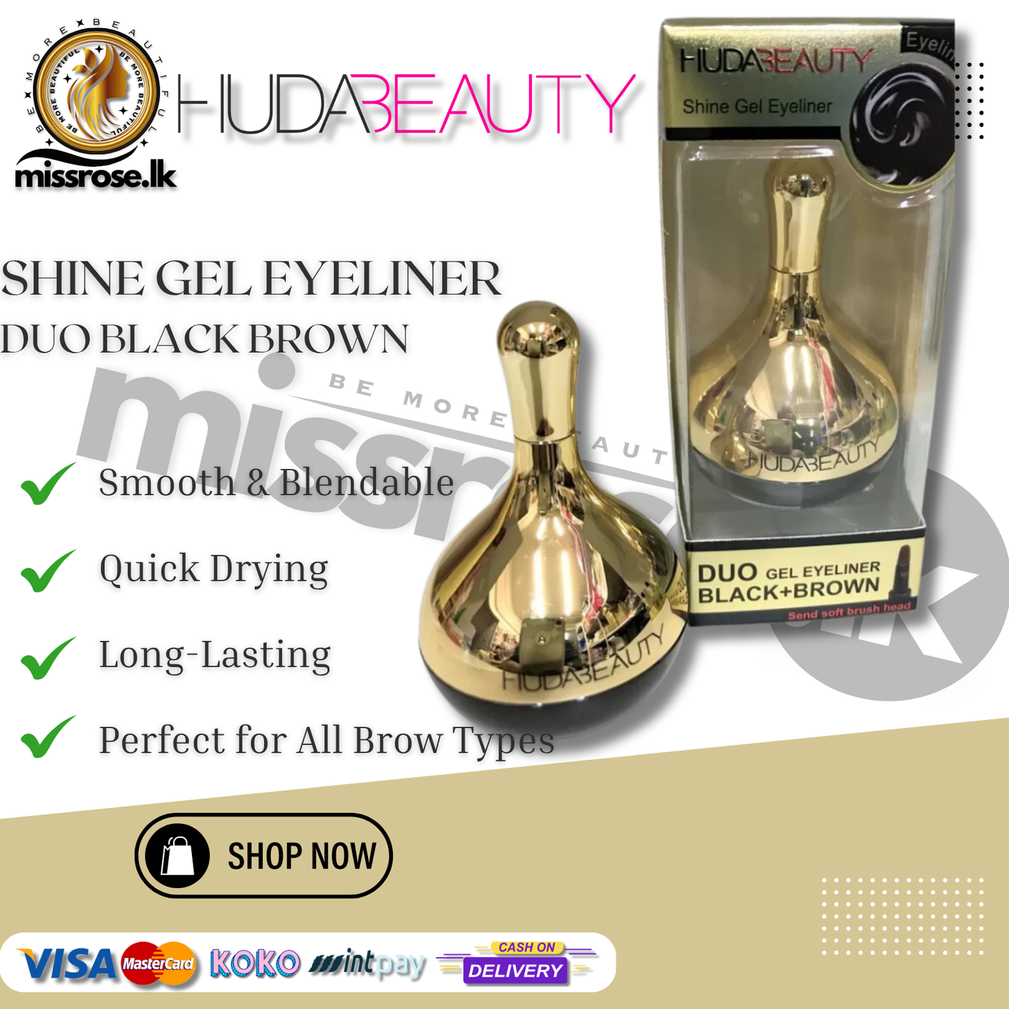 Beauty City Eyebrow Powder Gel Eyeliner