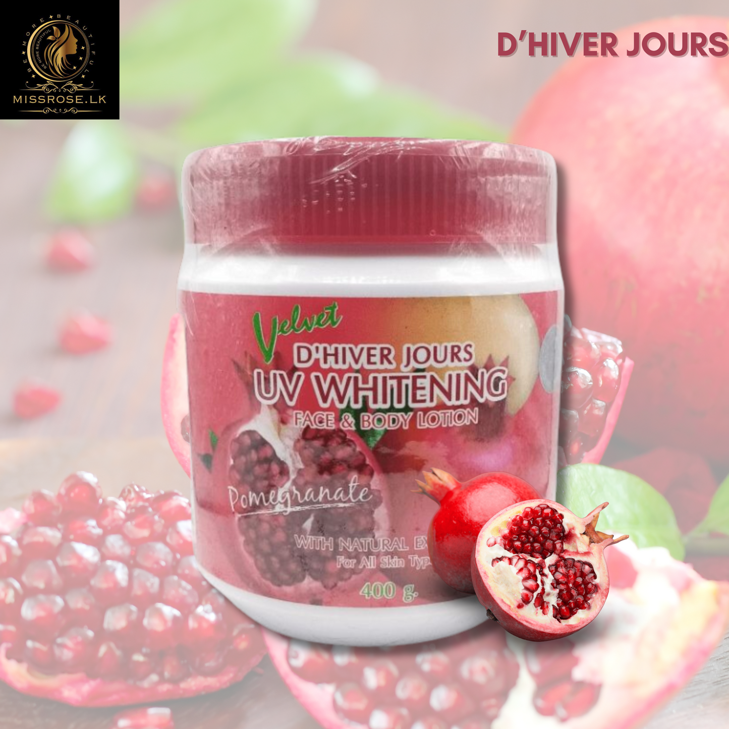 D’HIVER JOURS Pomegranate Uv Face & Body Lotion
