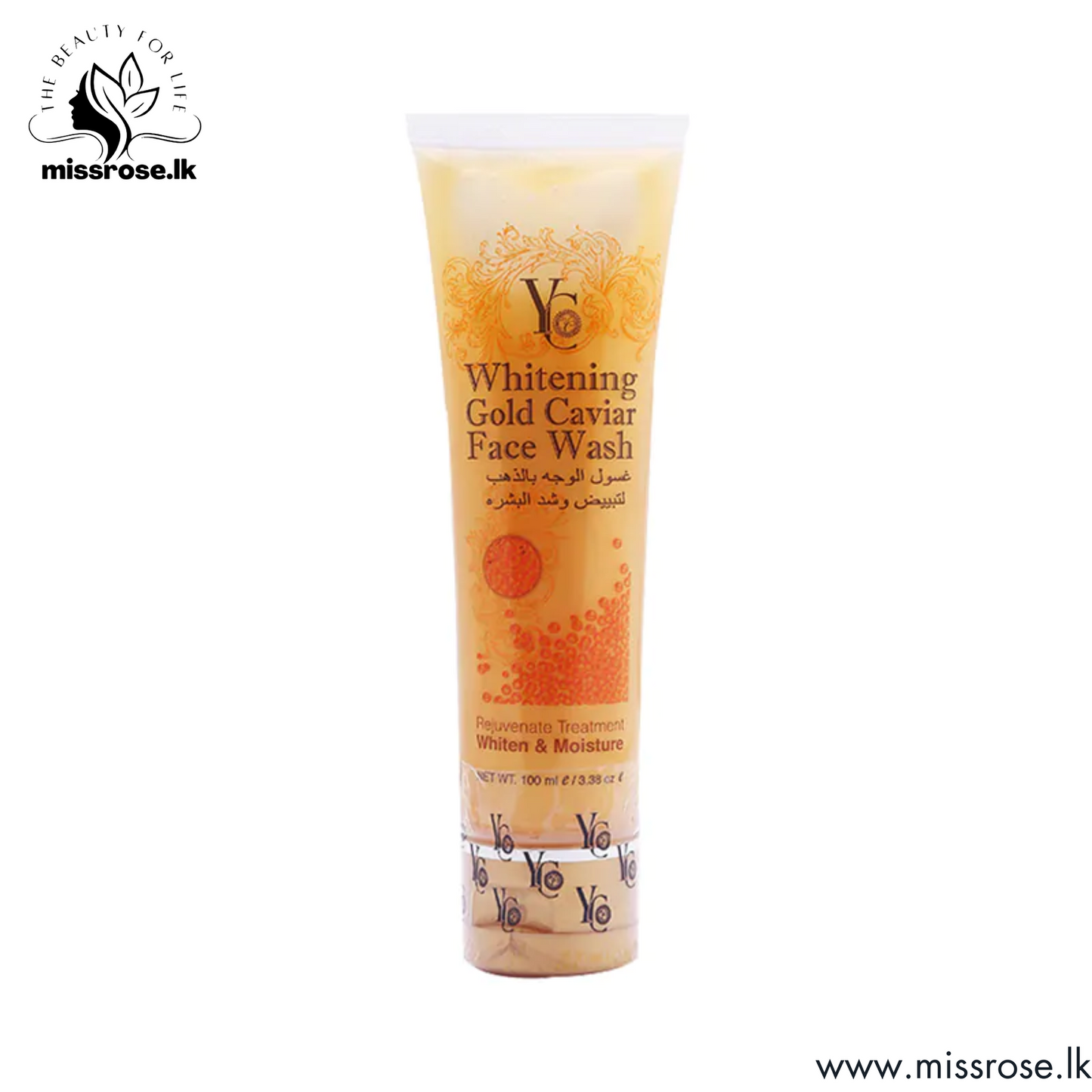 YC Whitening Face Wash Gold Caviar - Missrose.lk