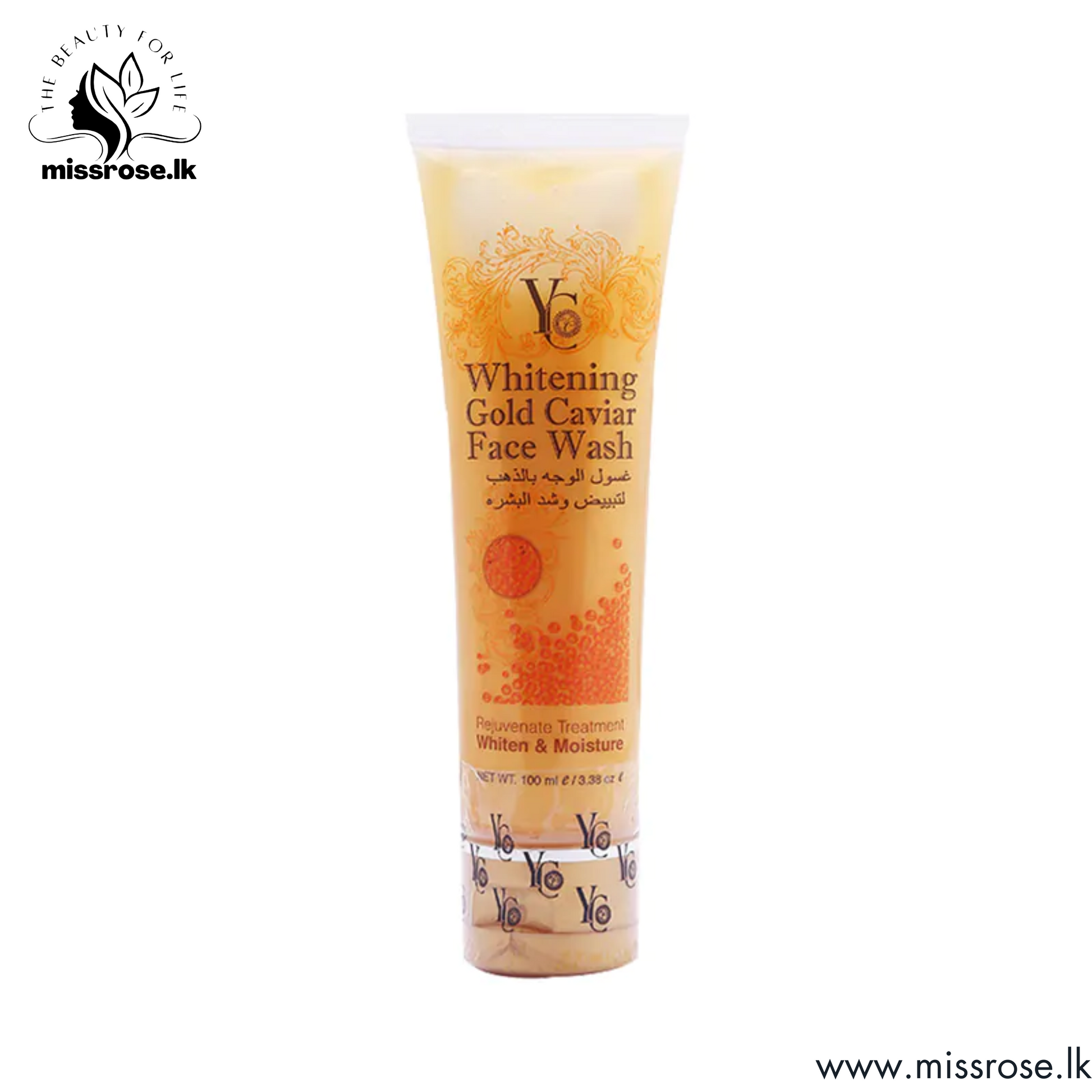 YC Whitening Face Wash Gold Caviar - missrose.lk