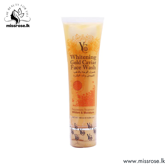 YC Whitening Face Wash Gold Caviar - missrose.lk