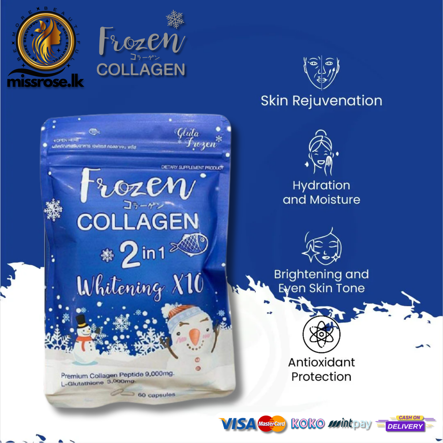Frozen Collagen - 2-in-1 Skin Whitening Supplements X10