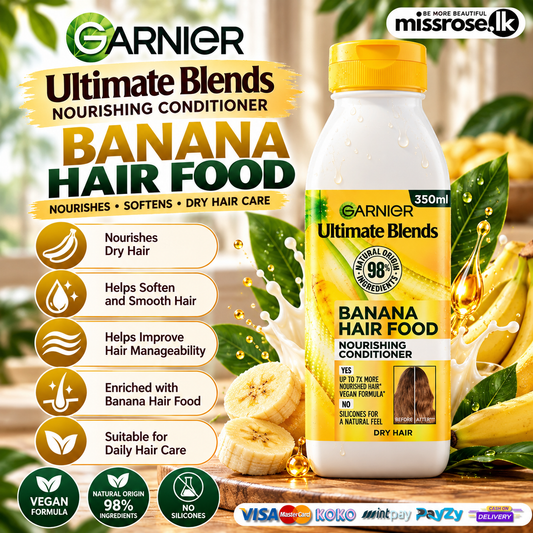 Garnier Ultimate Blends Banana Hair Food Nourishing Conditioner (350ml)