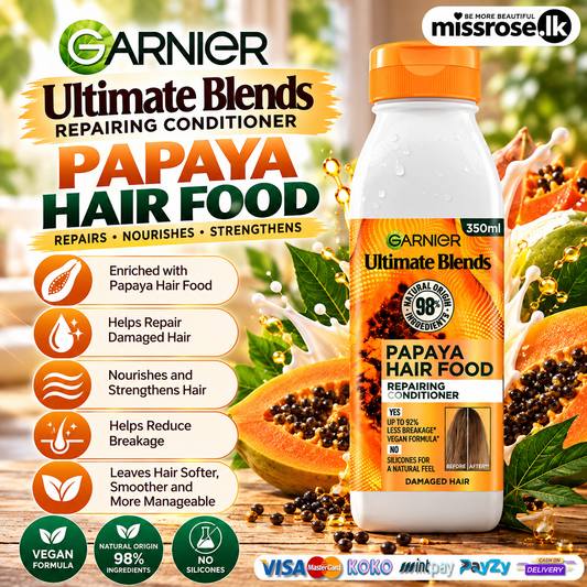 Garnier Ultimate Blends Papaya Hair Food Repairing Conditioner (350ml)