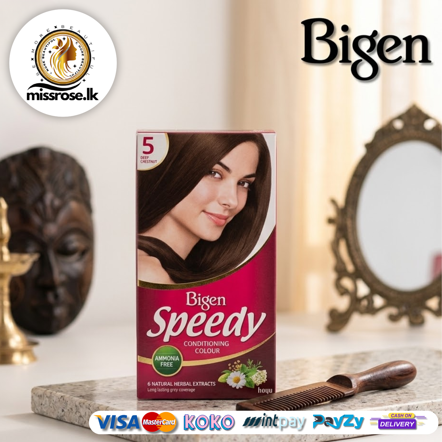 Bigen Speedy Conditioning Colour - 5 - Deep Chestnut