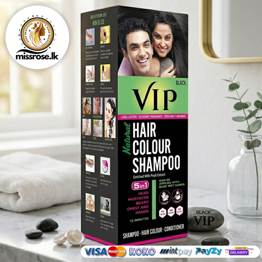 HAIR COLOUR SHAMPOO for Men and Women,Black - 180ml