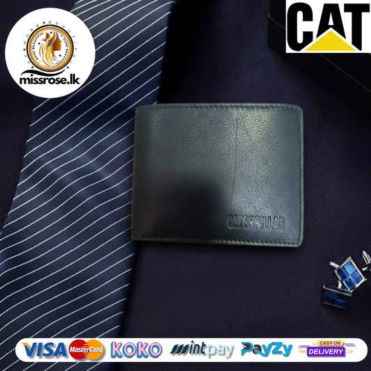 Caterpillar (CAT) Premium Leather Black Wallet – Men’s