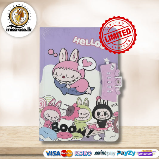 Labubu Lock Diary - Cute Edition
