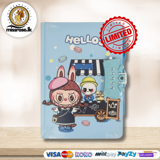 Labubu Lock Diary - Blue Edition