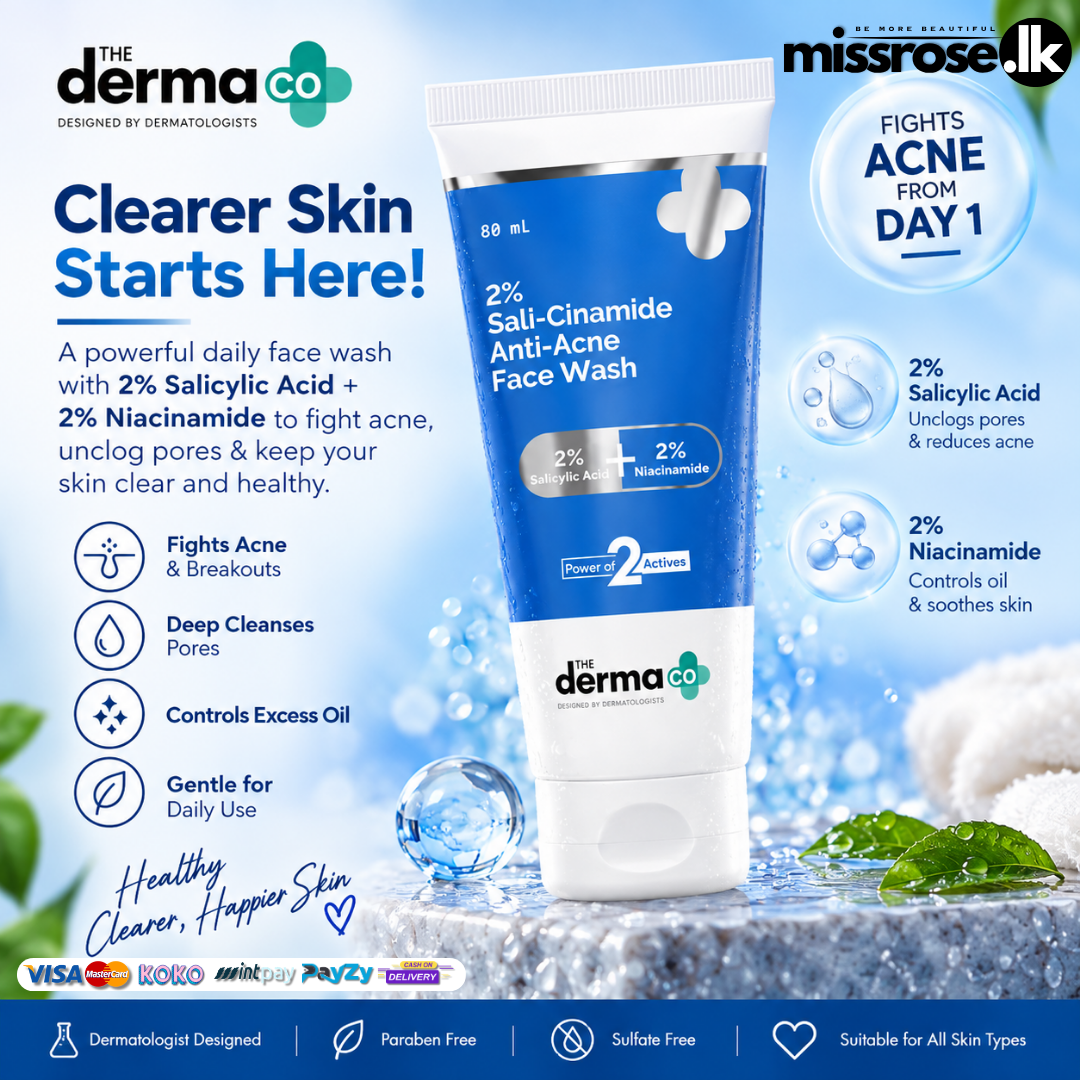The Derma Co 2% Sali-Cinamide Anti-Acne Face Wash 80ml