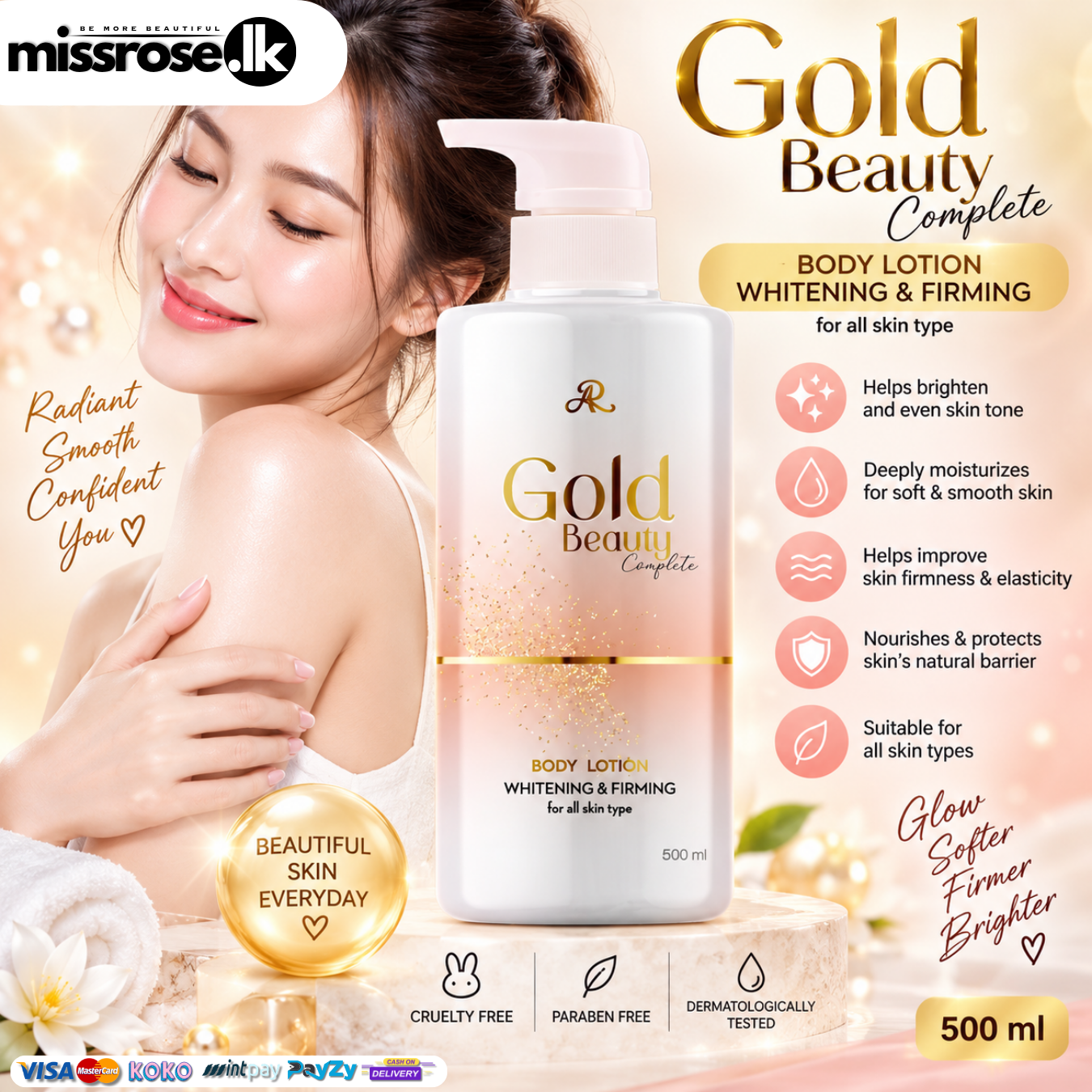 AR Gold Beauty Complete Body Lotion – 500ml