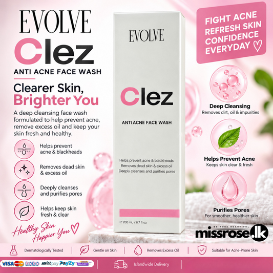 EVOLVE Clez Anti-Acne Face Wash 200ml