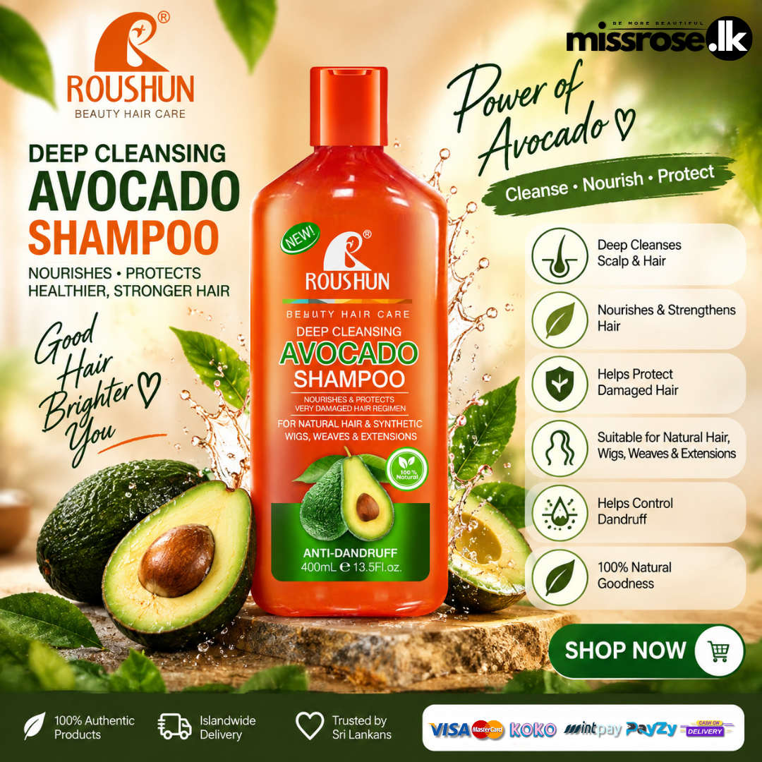 Roushun Deep Cleansing Avocado Shampoo – 400ml