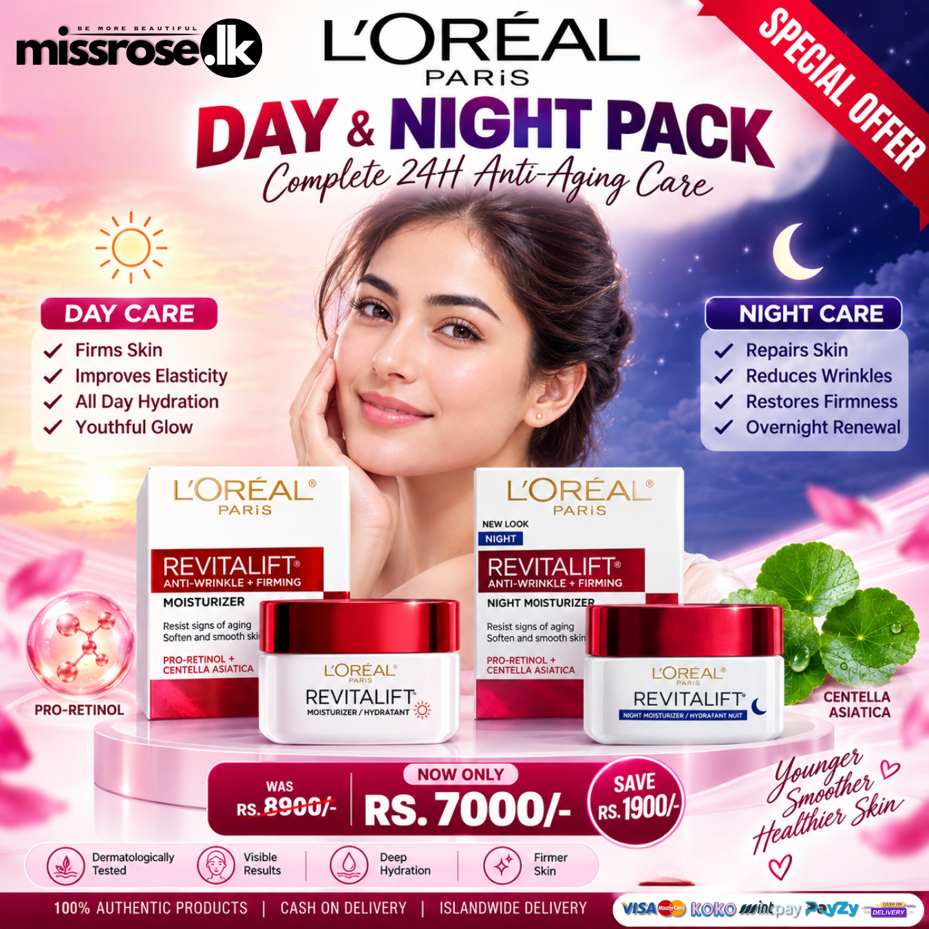 L'Oréal Paris Revitalift Day and Night Pack