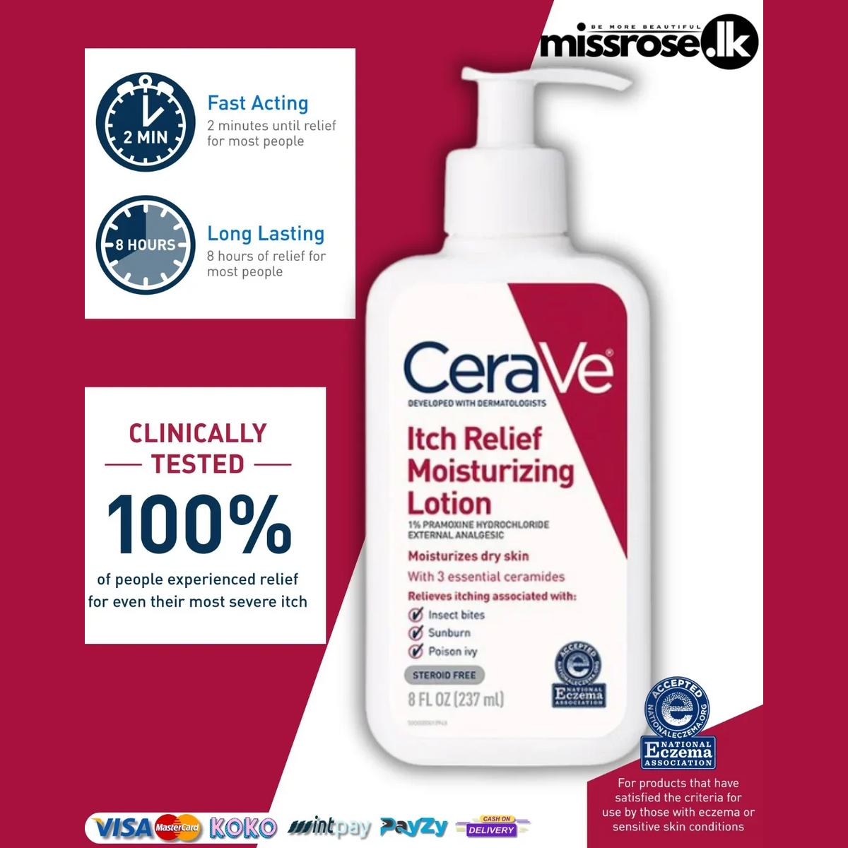 CeraVe Itch Relief Moisturizing Lotion 237ml
