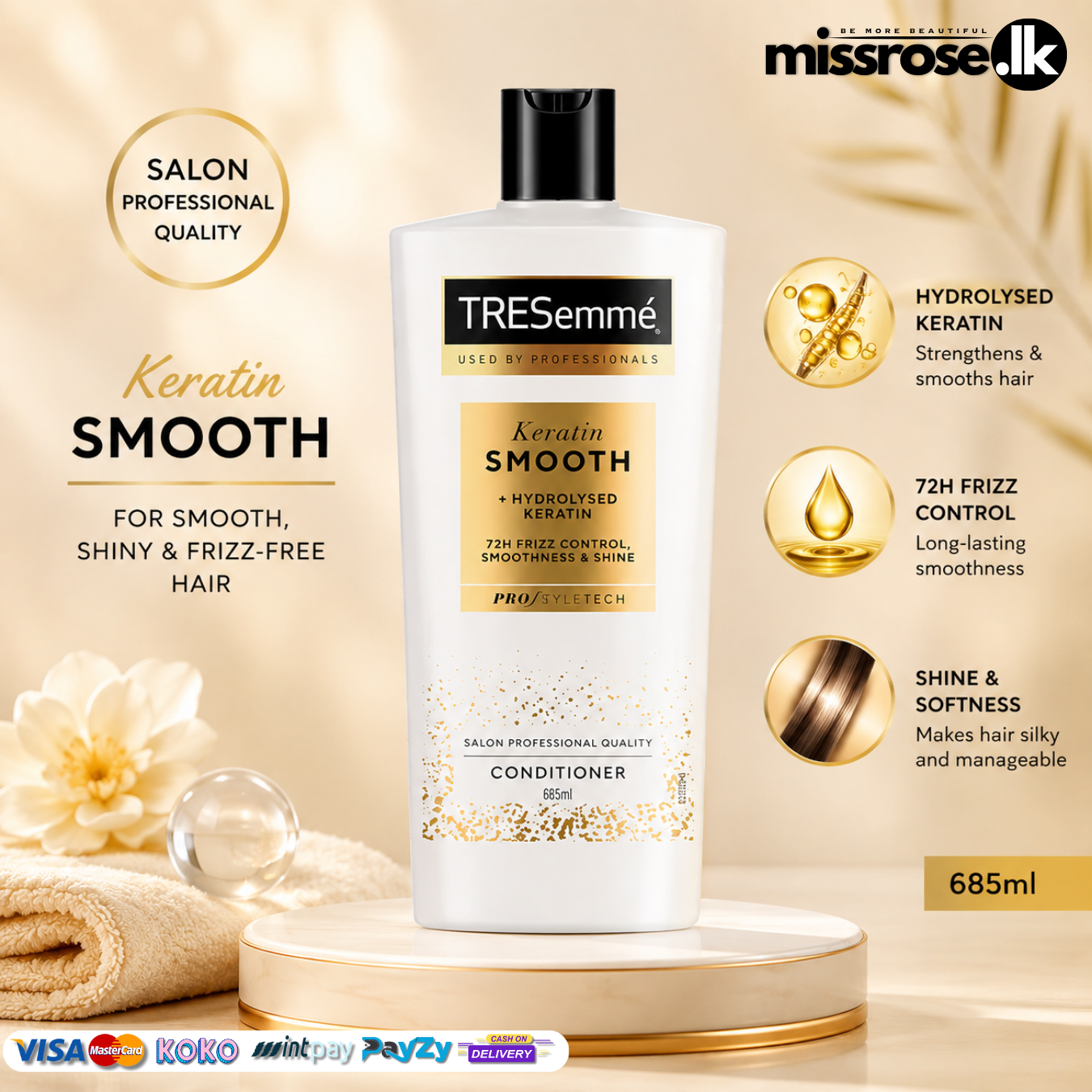 TRESemmé Keratin Smooth Conditioner 685ml (Poland)