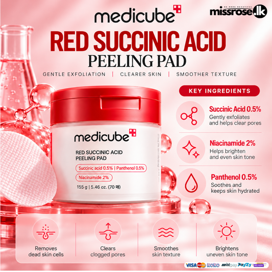 Medicube Red Succinic Acid Peeling Pads 70pcs