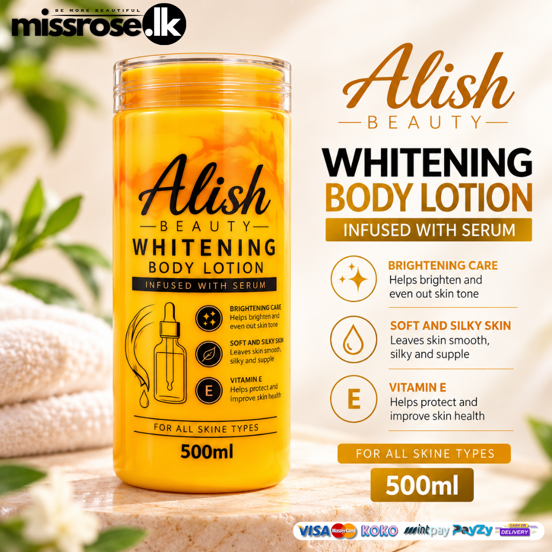 Alish Beauty Whitening Body Lotion 500ml | Infused with Serum