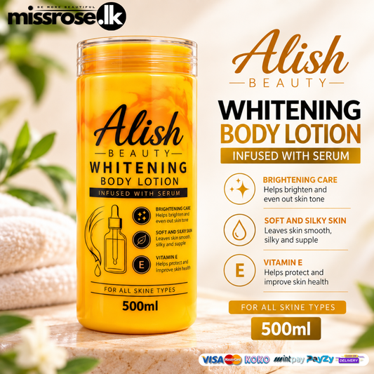 Alish Beauty Whitening Body Lotion 500ml | Infused with Serum