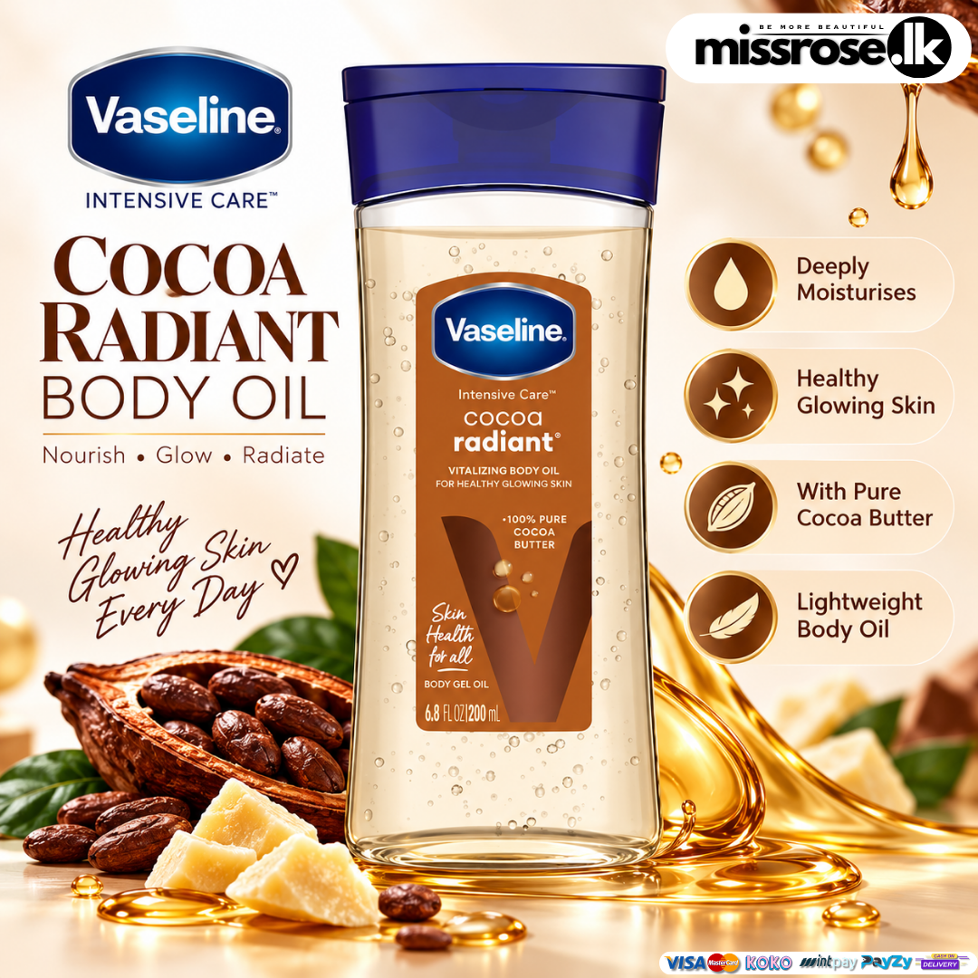 Vaseline Intensive care cocoa radiant Vitalizing Body oil 200ml